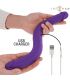 INTENSE GUNTER DILDO DOBLE VIBRADOR 40 CM MORADO CONTROL REMOTO