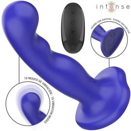 INTENSE SHORTY VIBRADOR CON VENTOSA AZUL CONTROL REMOTO