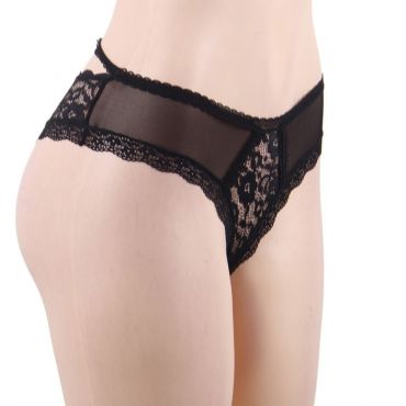 QUEEN LINGERIE PANTIES DE ENCAJE FLORAL S M