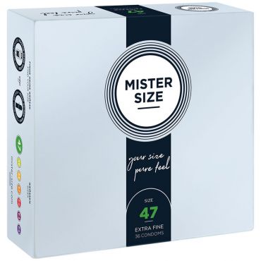 MISTER SIZE PRESERVATIVOS TALLA XS 47 MM 36 UNIDADES