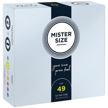 MISTER SIZE PRESERVATIVOS TALLA S 49 MM 36 UNIDADES