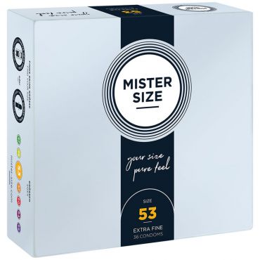 MISTER SIZE PRESERVATIVOS TALLA M 53 MM 36 UNIDADES