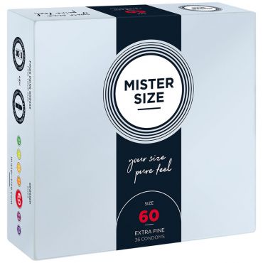 MISTER SIZE PRESERVATIVOS TALLA XL 60 MM 36 UNIDADES