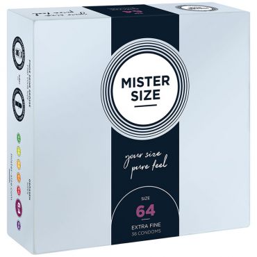 MISTER SIZE PRESERVATIVOS TALLA XXL 64 MM 36 UNIDADES