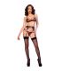 CHILIROSE CR 4837 WILDCAT SET SUJETADOR MEDIAS TANGA LEOPARDO XL