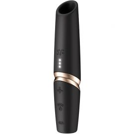 SATISFYER PERFECT KISS ESTIMULADOR CLaTORIS POR ONDAS NEGRO DORADO