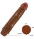 BAILE DWARF VIBRADOR REALaSTICO 21 CM MULATO