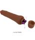 BAILE DRYAD VIBRADOR REALaSTICO 25 CM MULATO